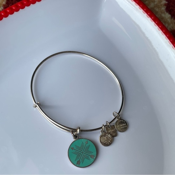 Alex And Ani Arrows of Friendship Charm Bangle - Picture 3 of 3